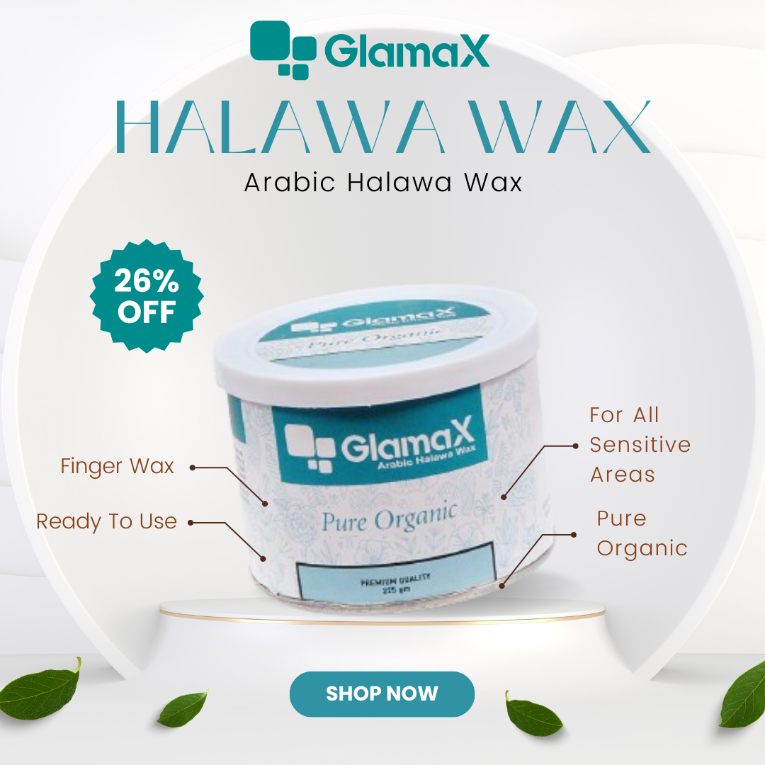 Glamax Halawa Wax - Pure Organic Halawa Wax - With Free Applicator